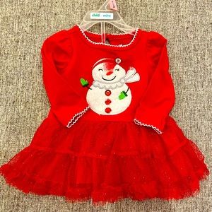 NWOT 0-3Mo Christmas dress